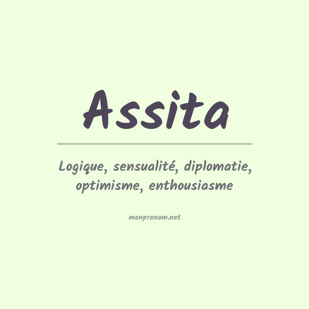 Signification du Prénom Assita Signification du Prénom Assita