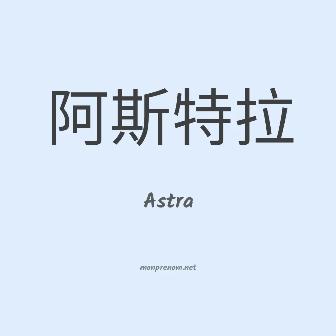 Astra en chino