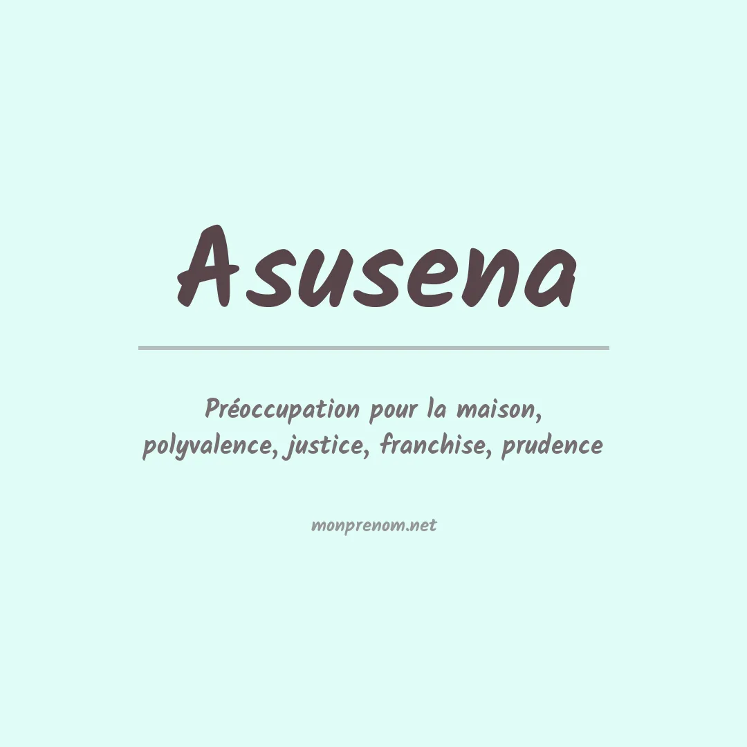 Signification du Prénom Asusena Signification du Prénom Asusena