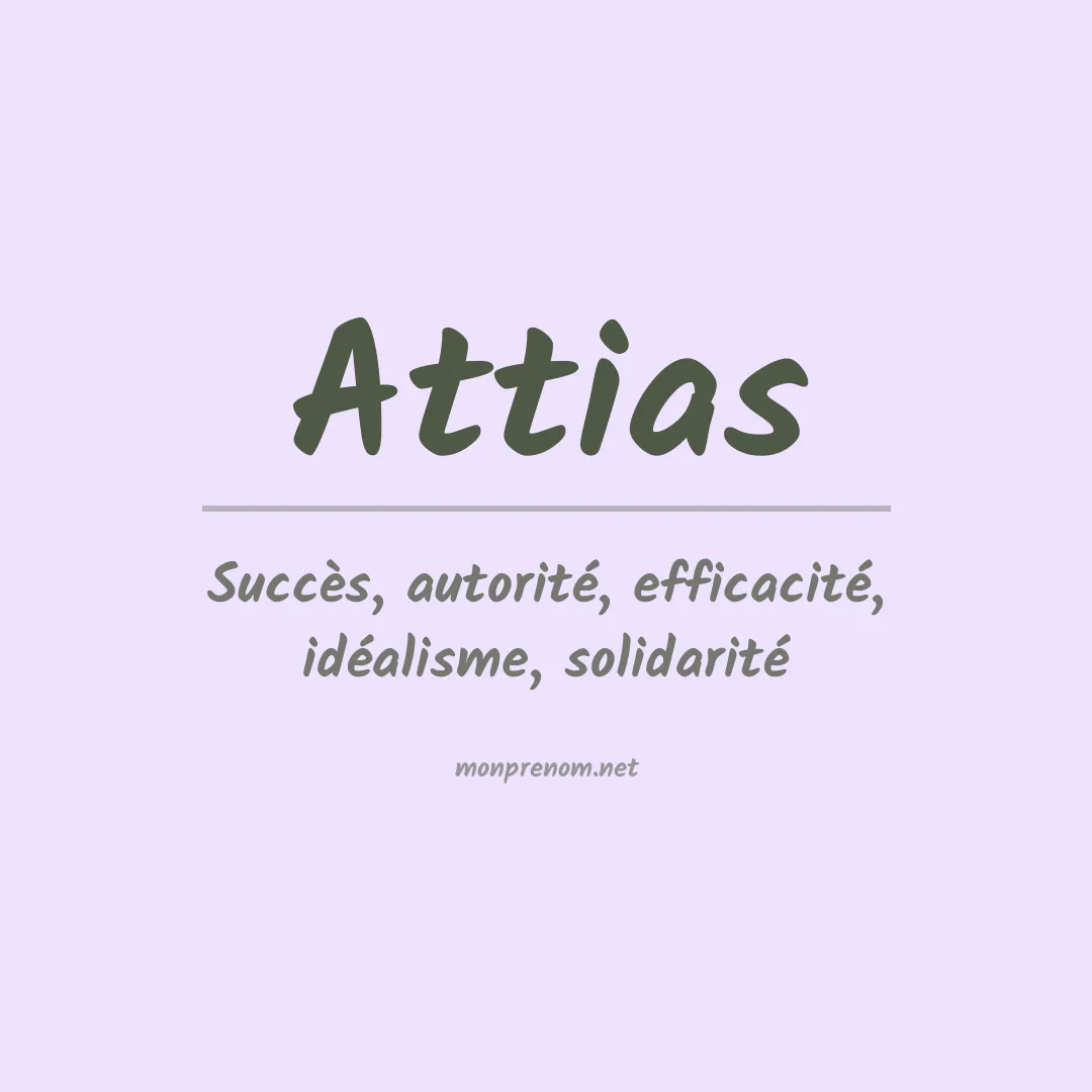 Signification du Prénom Attias
