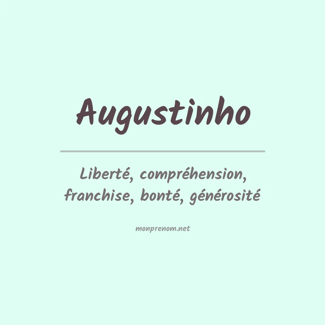 Signification du Prénom Augustinho