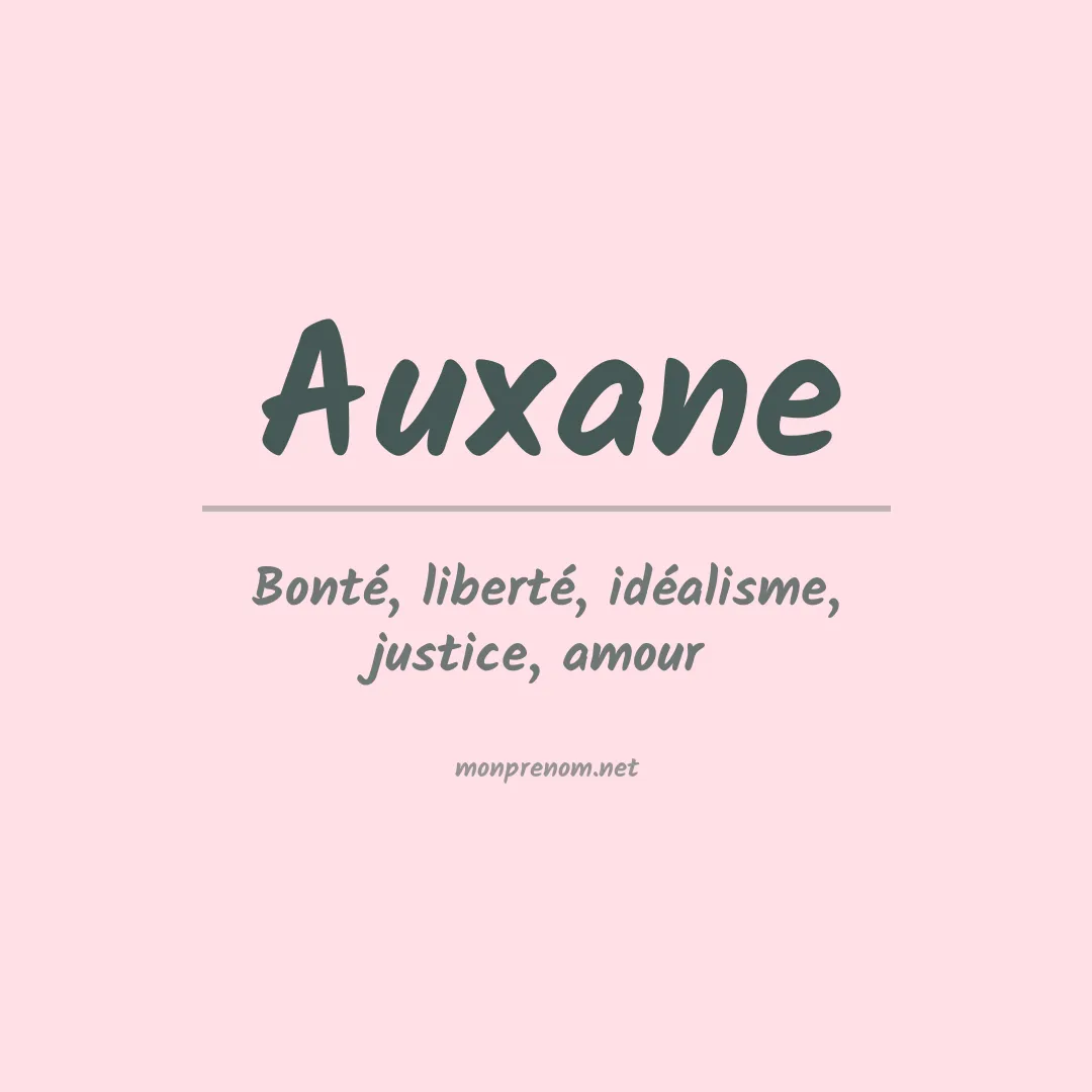 Signification du Prénom Auxane