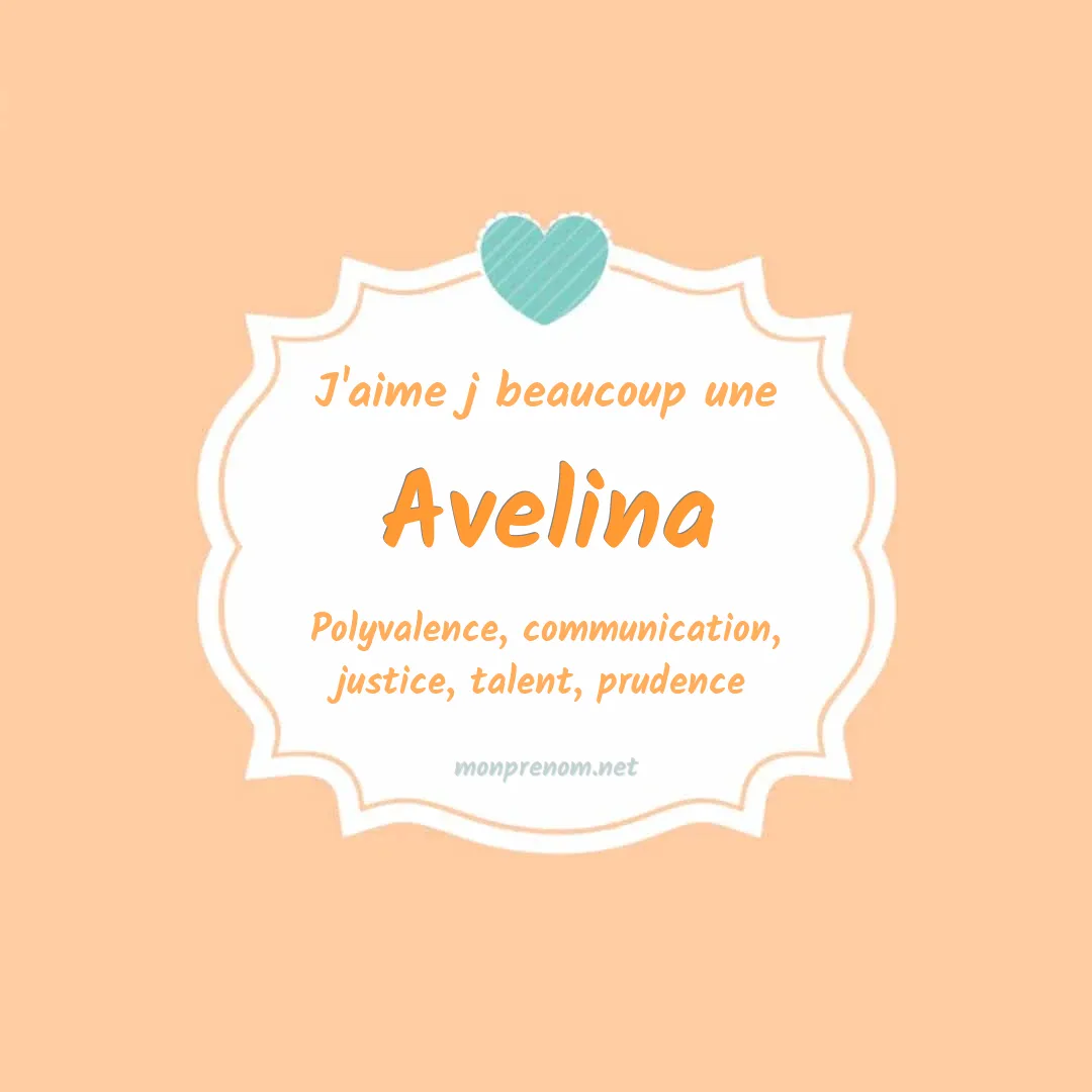j'aime beaucoup Avelina