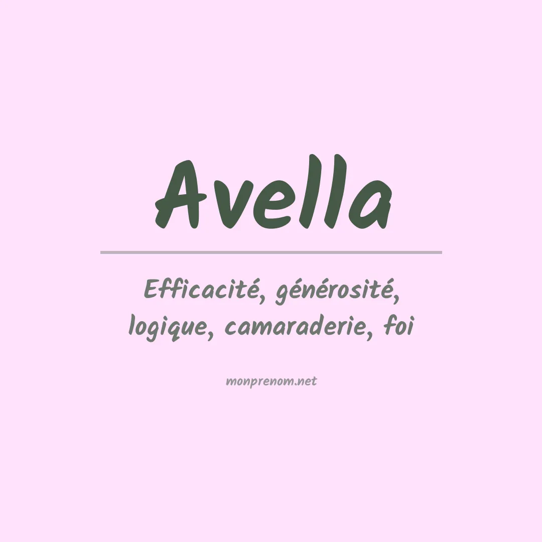 Signification du Prénom Avella