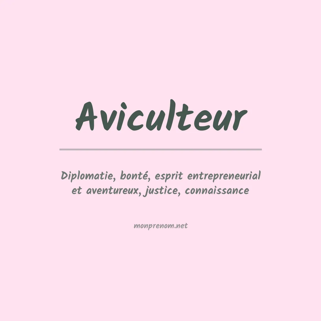 Signification du Prénom Aviculteur Signification du Prénom Aviculteur