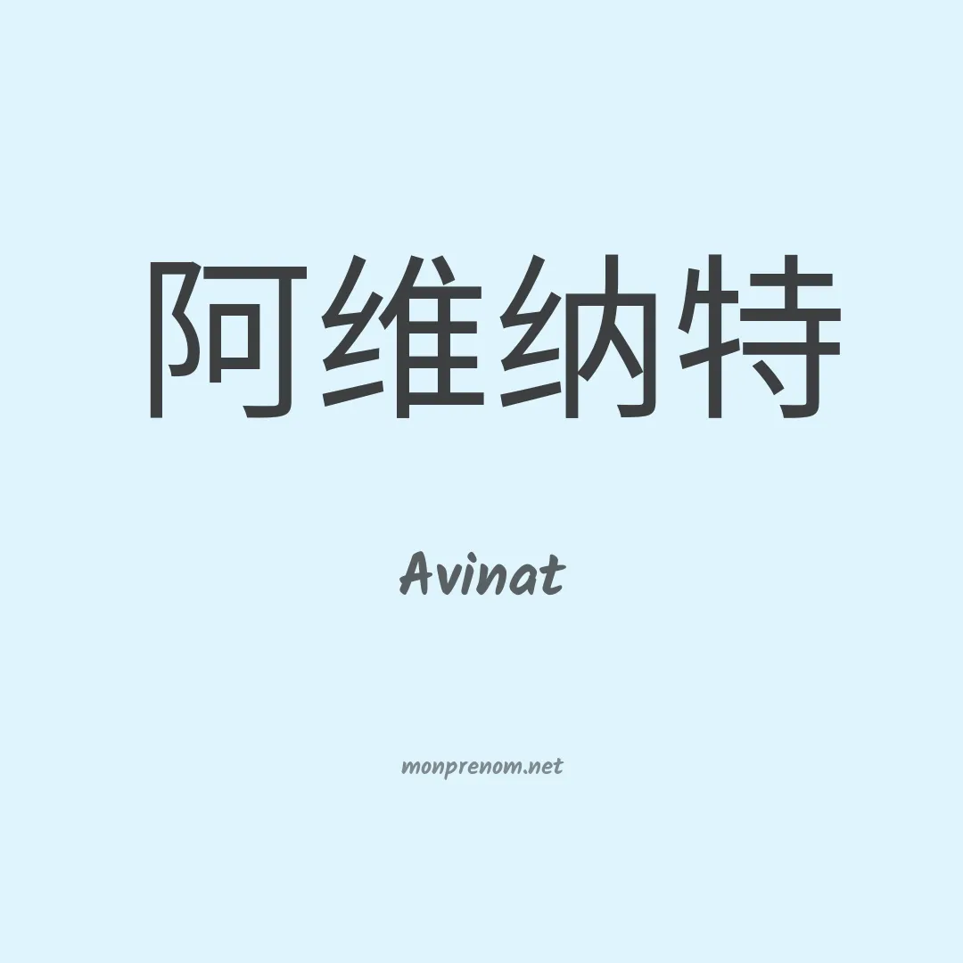 Avinat en chino