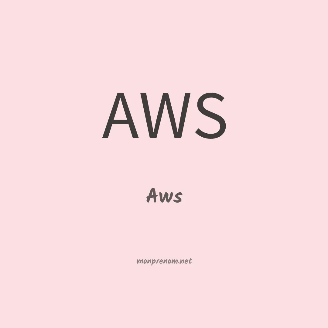 Aws en chino
