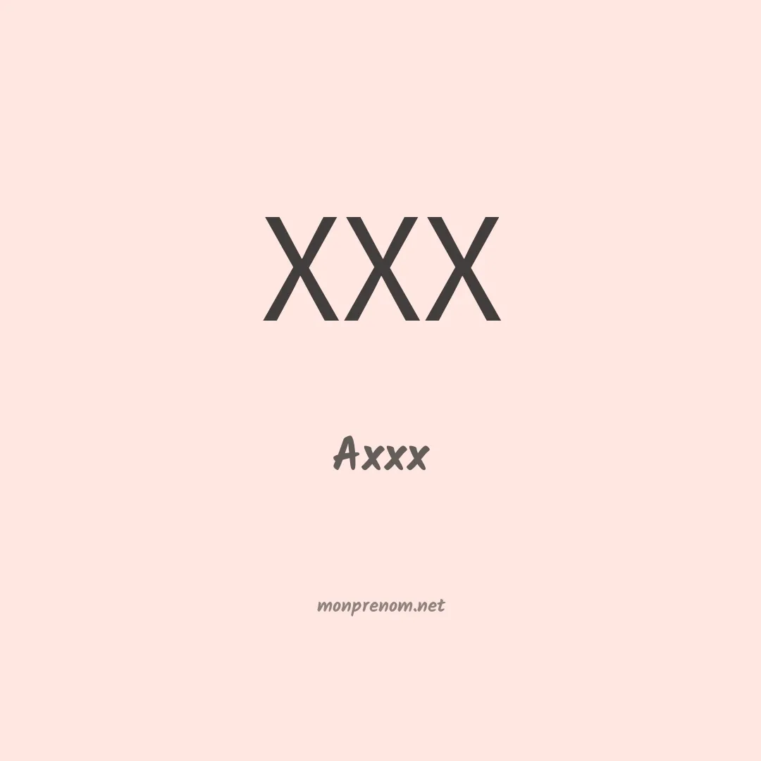 Axxx en chino
