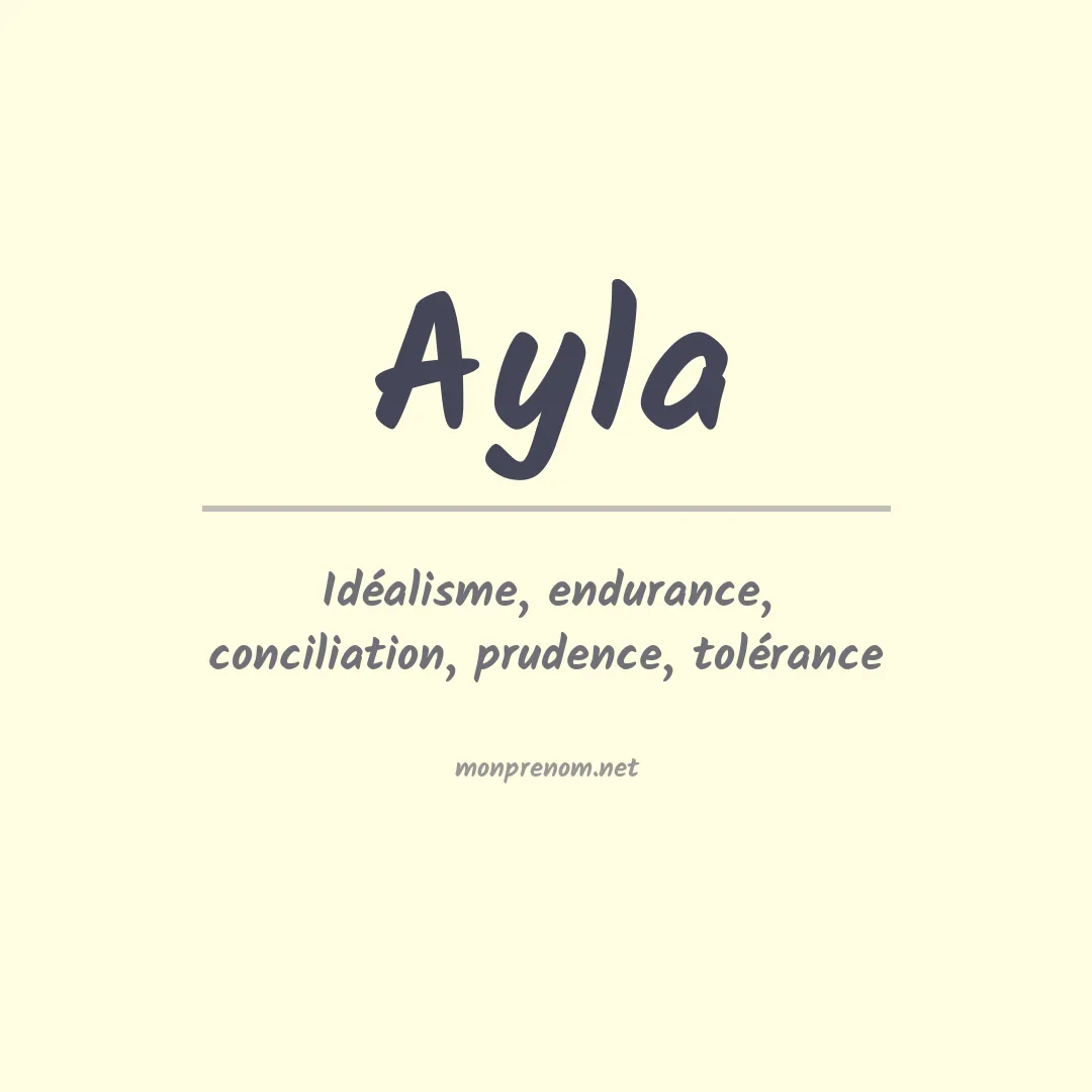 Signification du Prénom Ayla