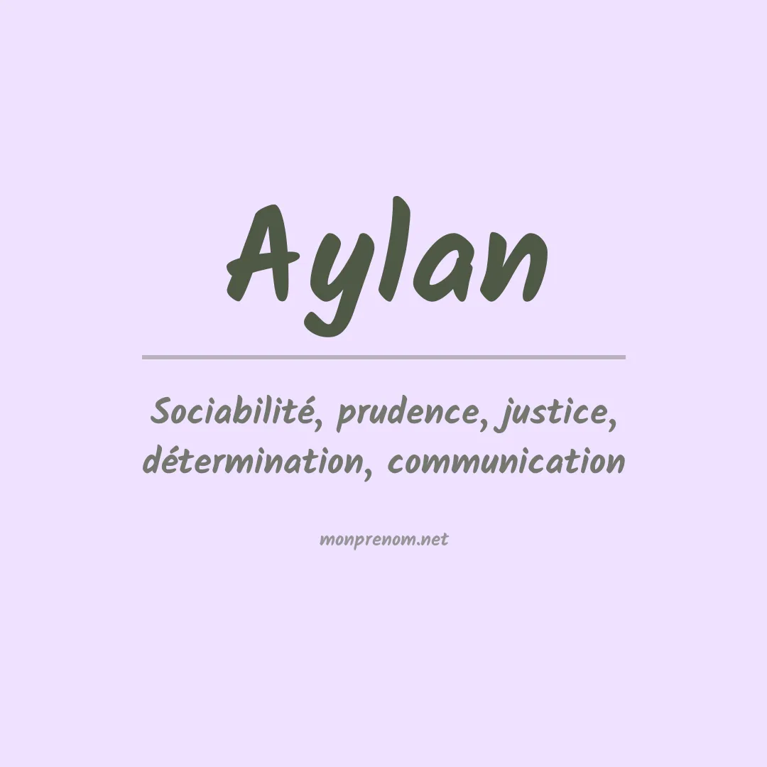 Signification du Prénom Aylan