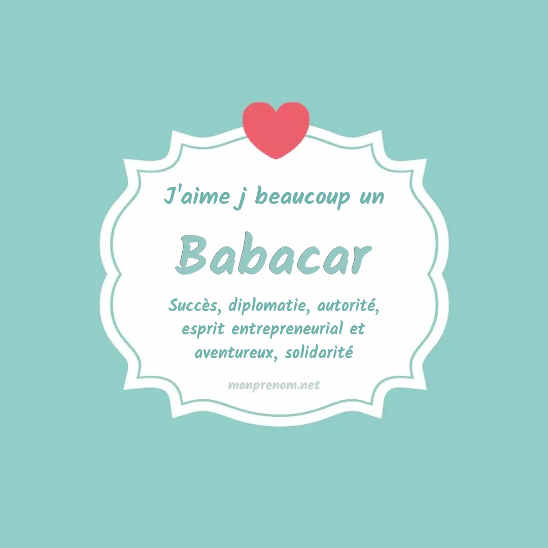j'aime beaucoup Babacar