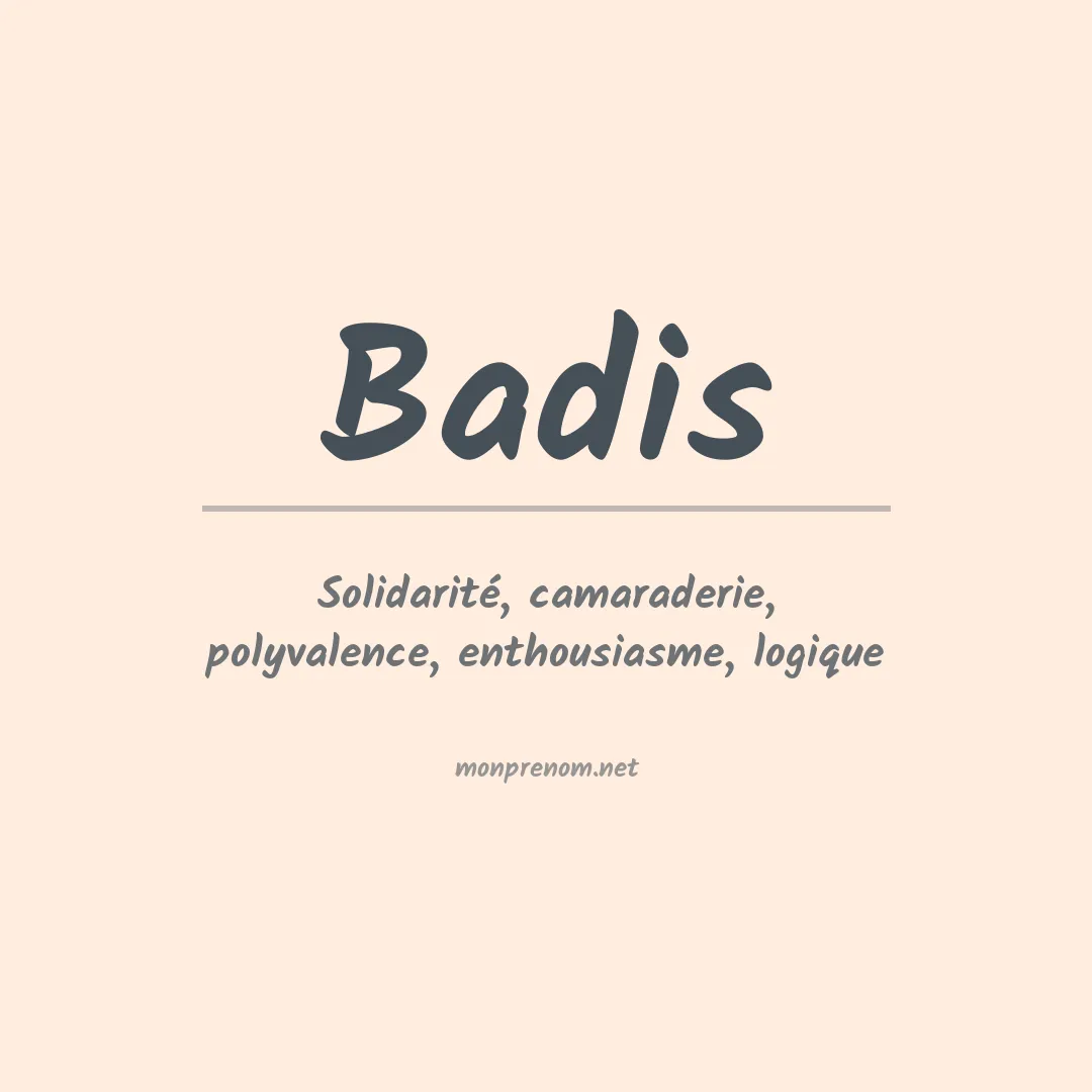 Signification du Prénom Badis Signification du Prénom Badis