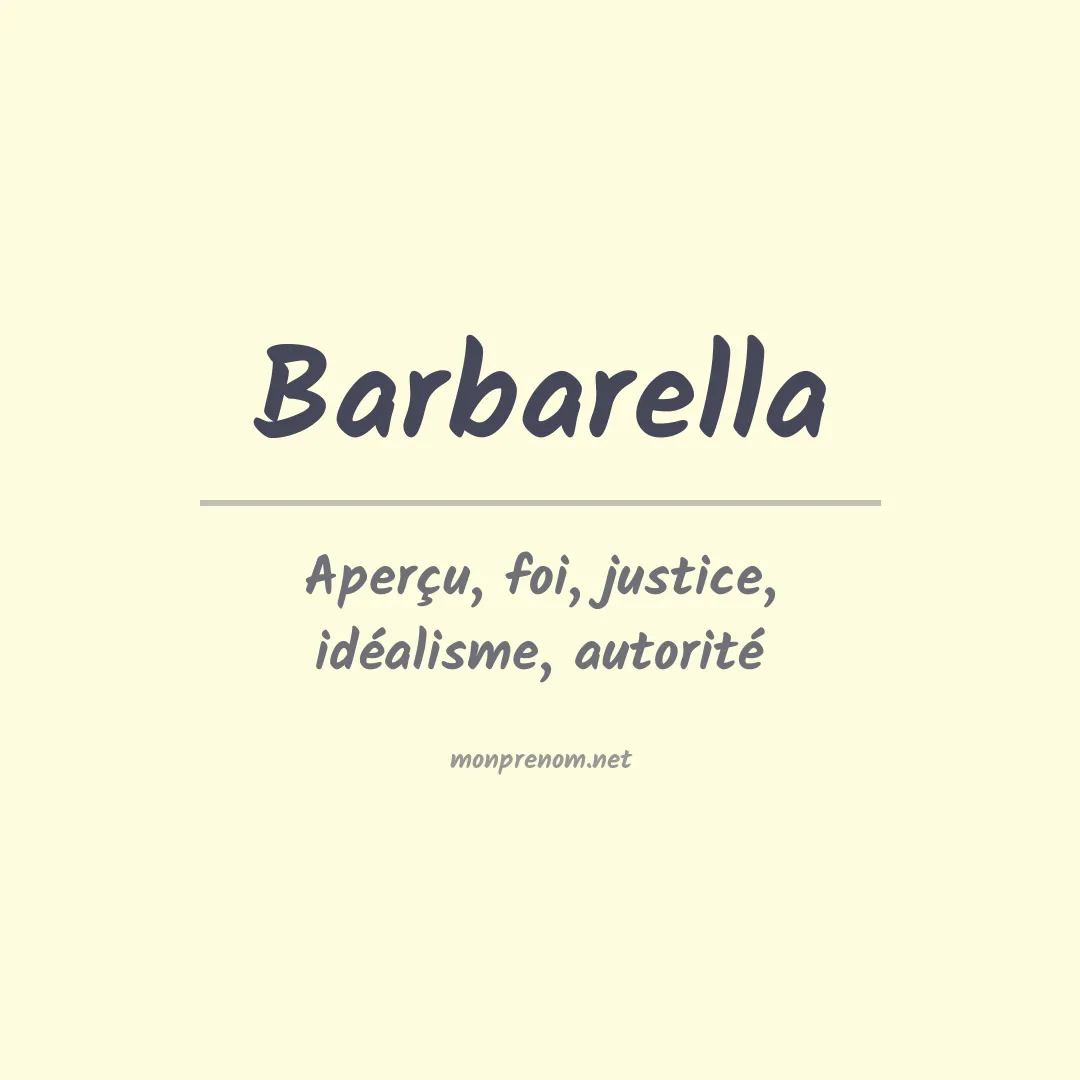 Signification du Prénom Barbarella Signification du Prénom Barbarella