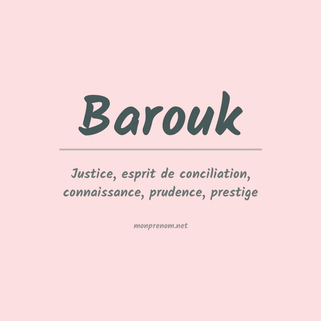 Signification du Prénom Barouk Signification du Prénom Barouk