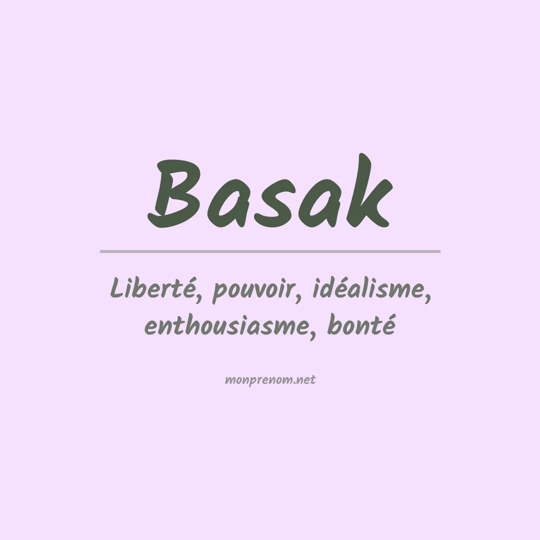 Signification du Prénom Basak Signification du Prénom Basak