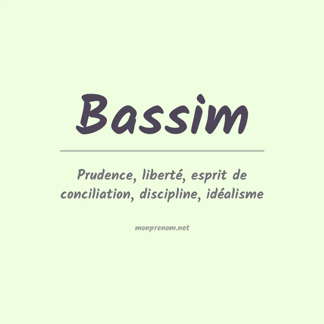 Signification du Prénom Bassim Signification du Prénom Bassim