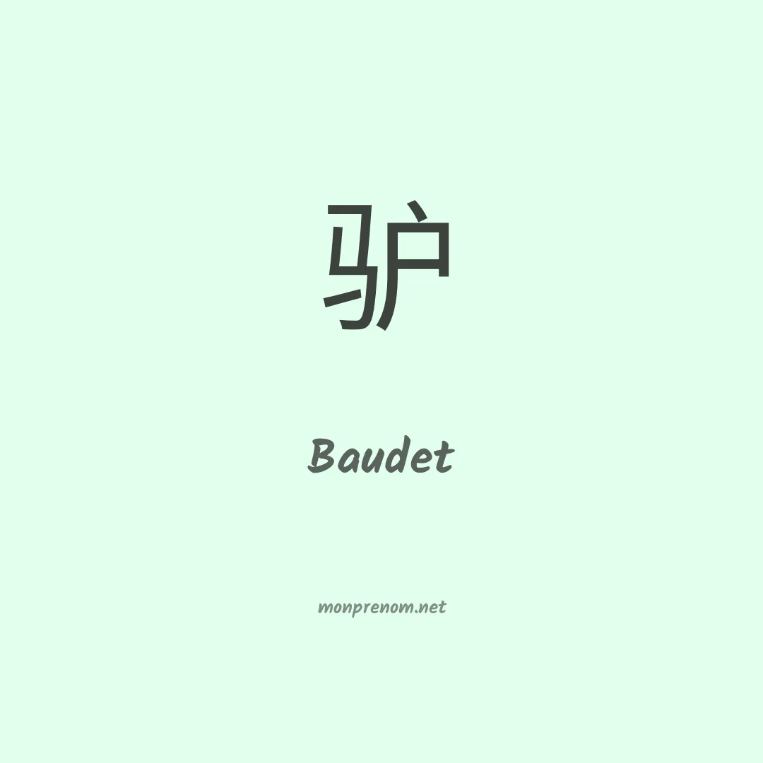 Baudet en chino