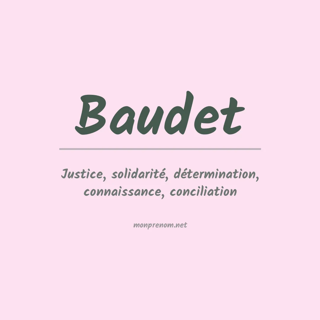 Signification du Prénom Baudet Signification du Prénom Baudet