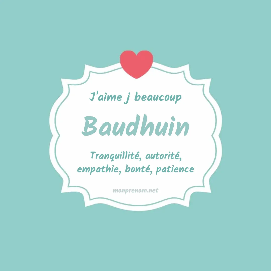 j'aime beaucoup Baudhuin