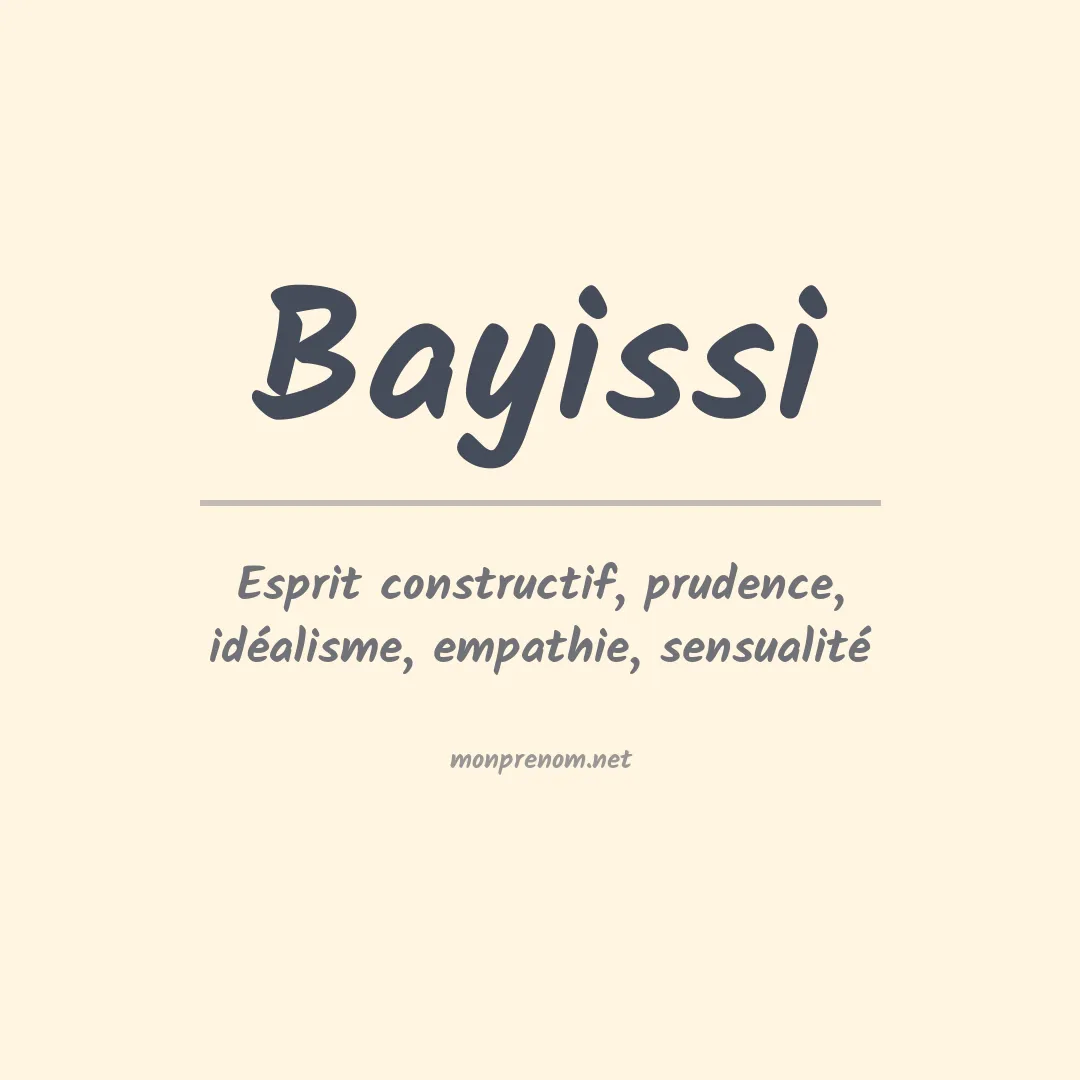 Signification du Prénom Bayissi Signification du Prénom Bayissi