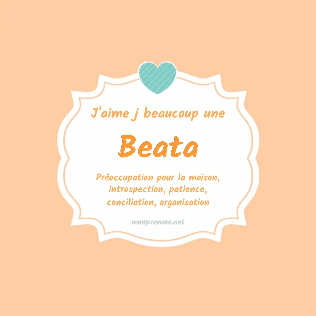 j'aime beaucoup Beata