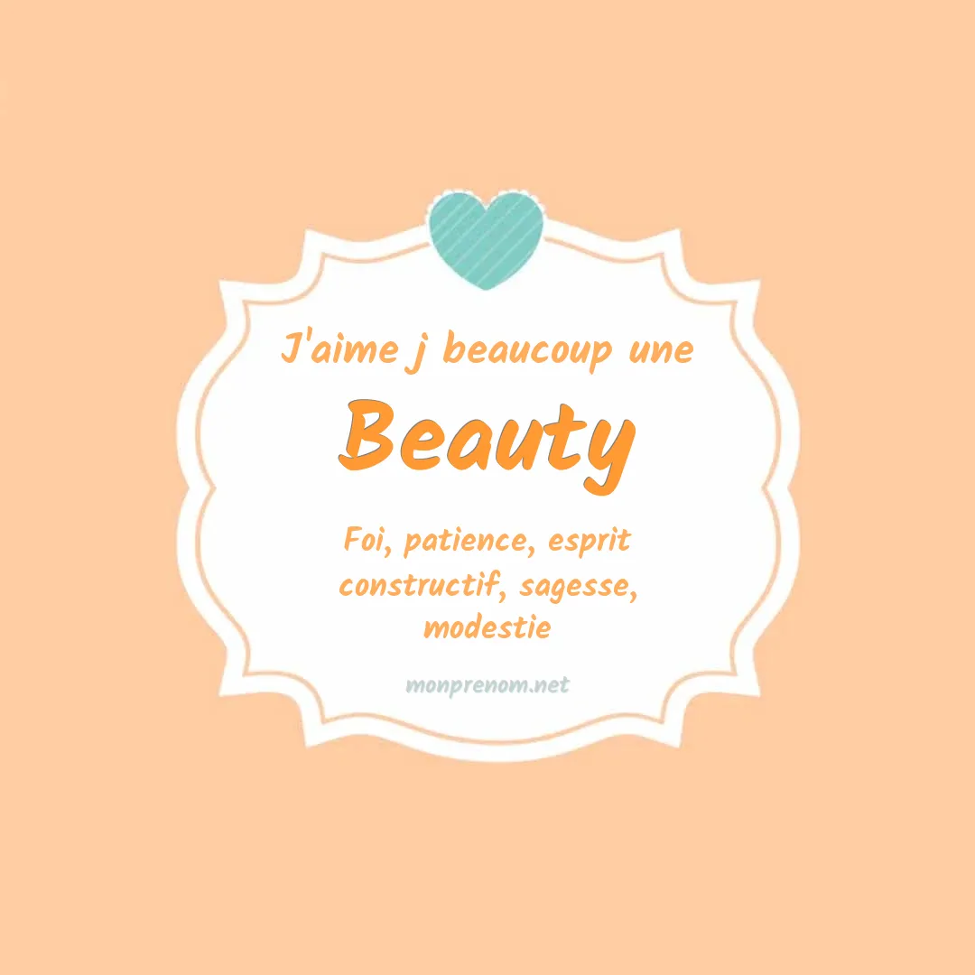 j'aime beaucoup Beauty