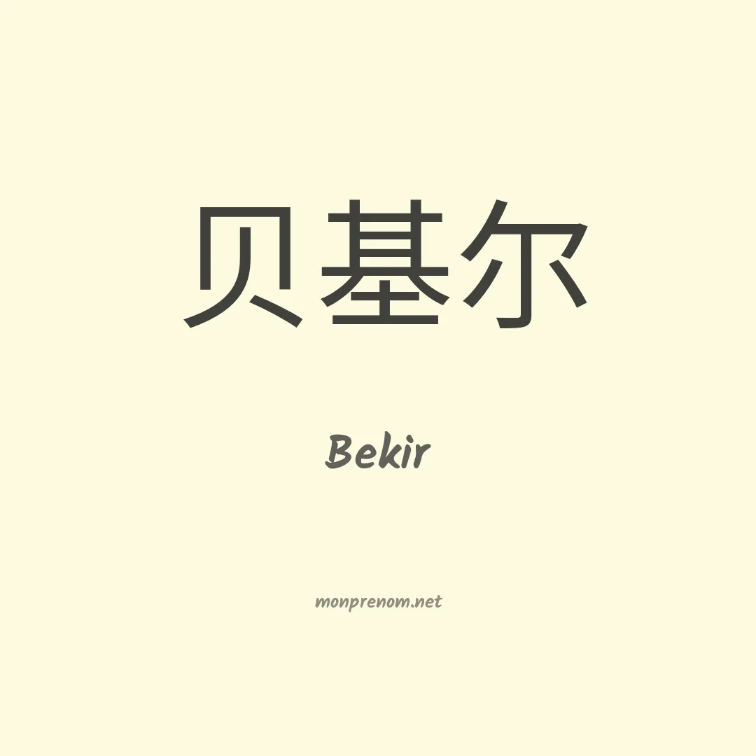 Bekir en chino