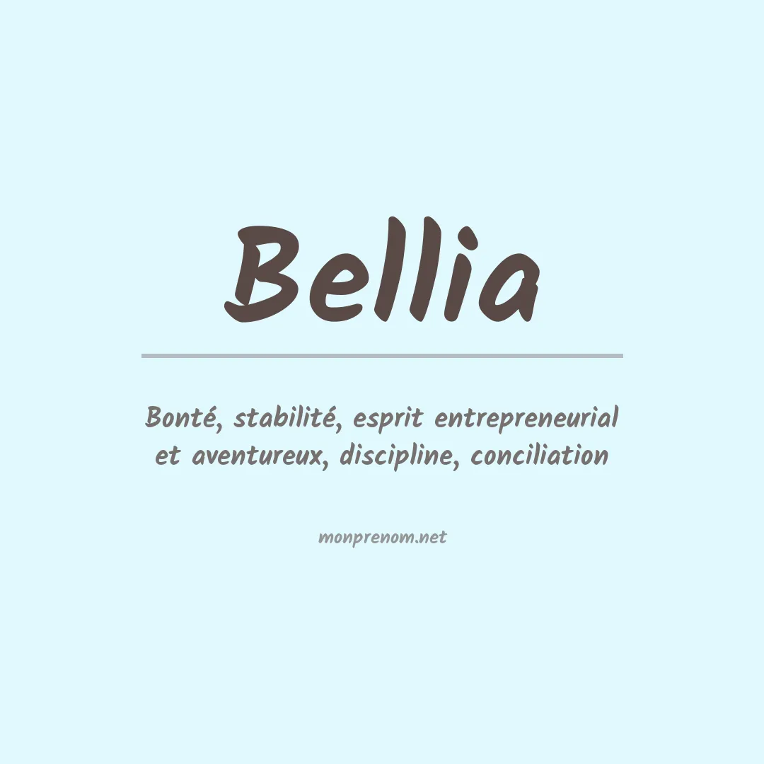 Signification du Prénom Bellia