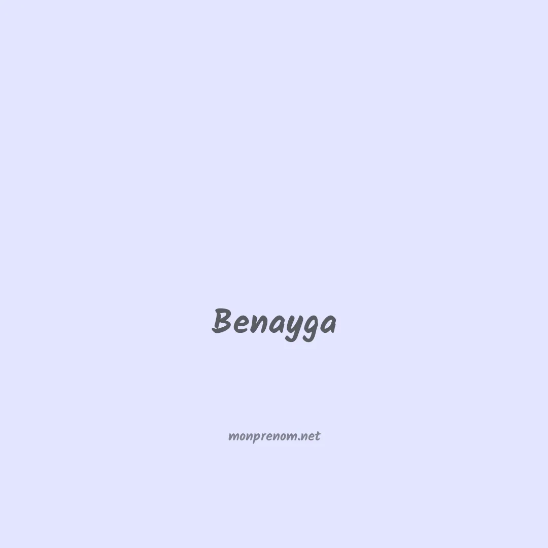 Benayga en chino