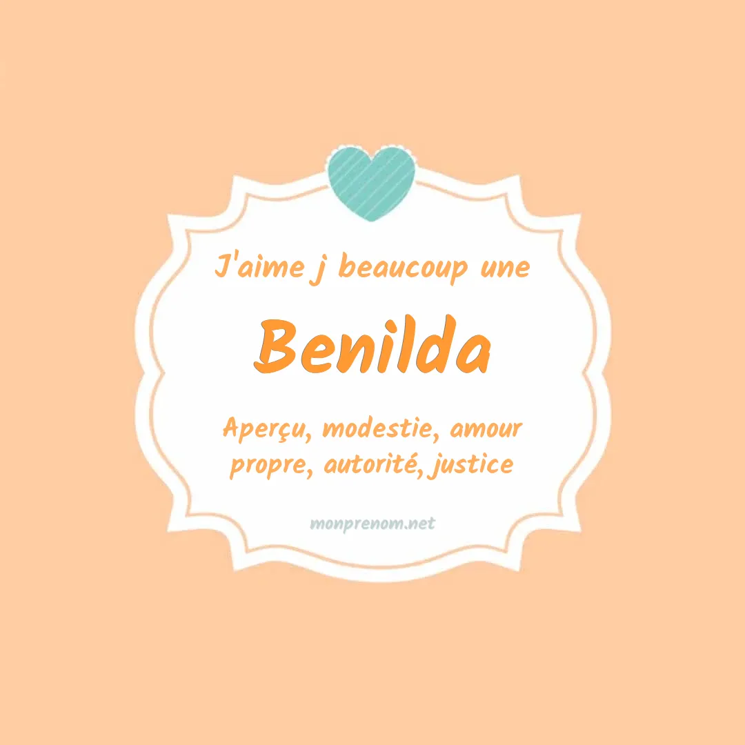 j'aime beaucoup Benilda