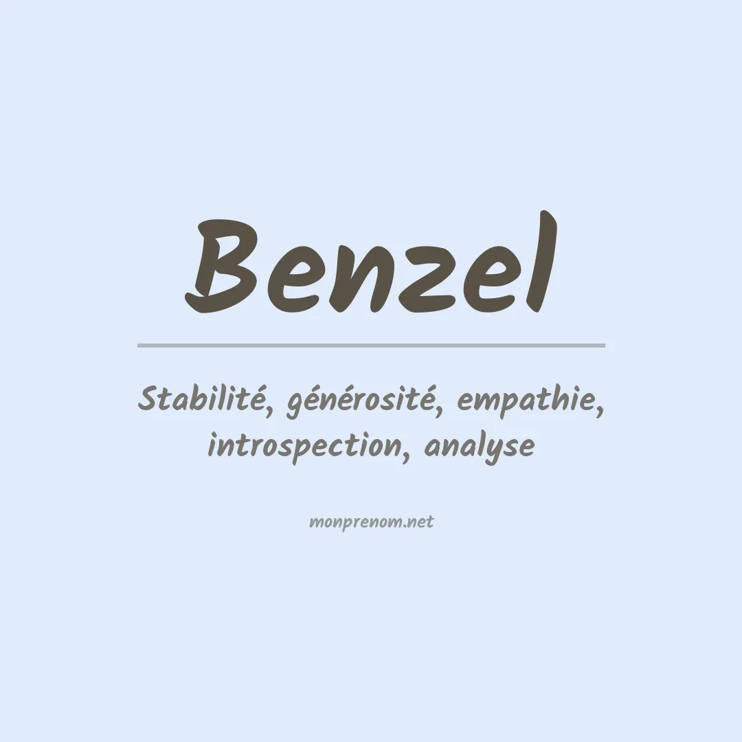 Signification du Prénom Benzel