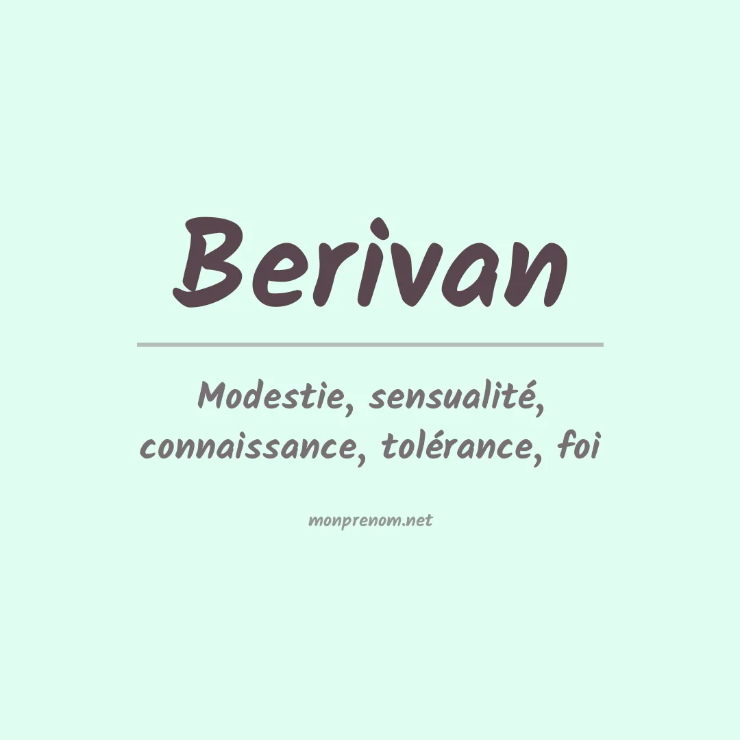 Signification du Prénom Berivan Signification du Prénom Berivan