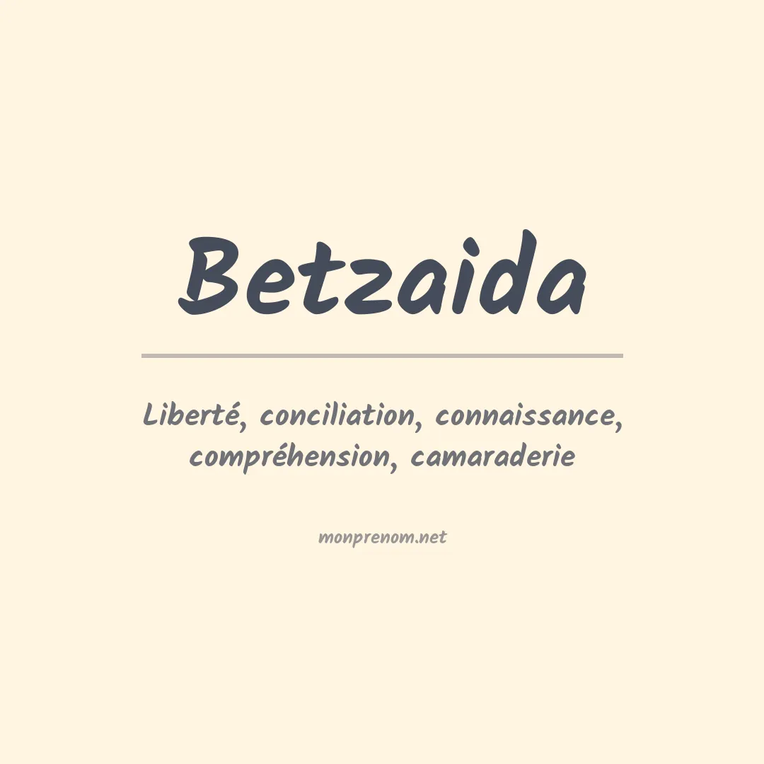Signification du Prénom Betzaida