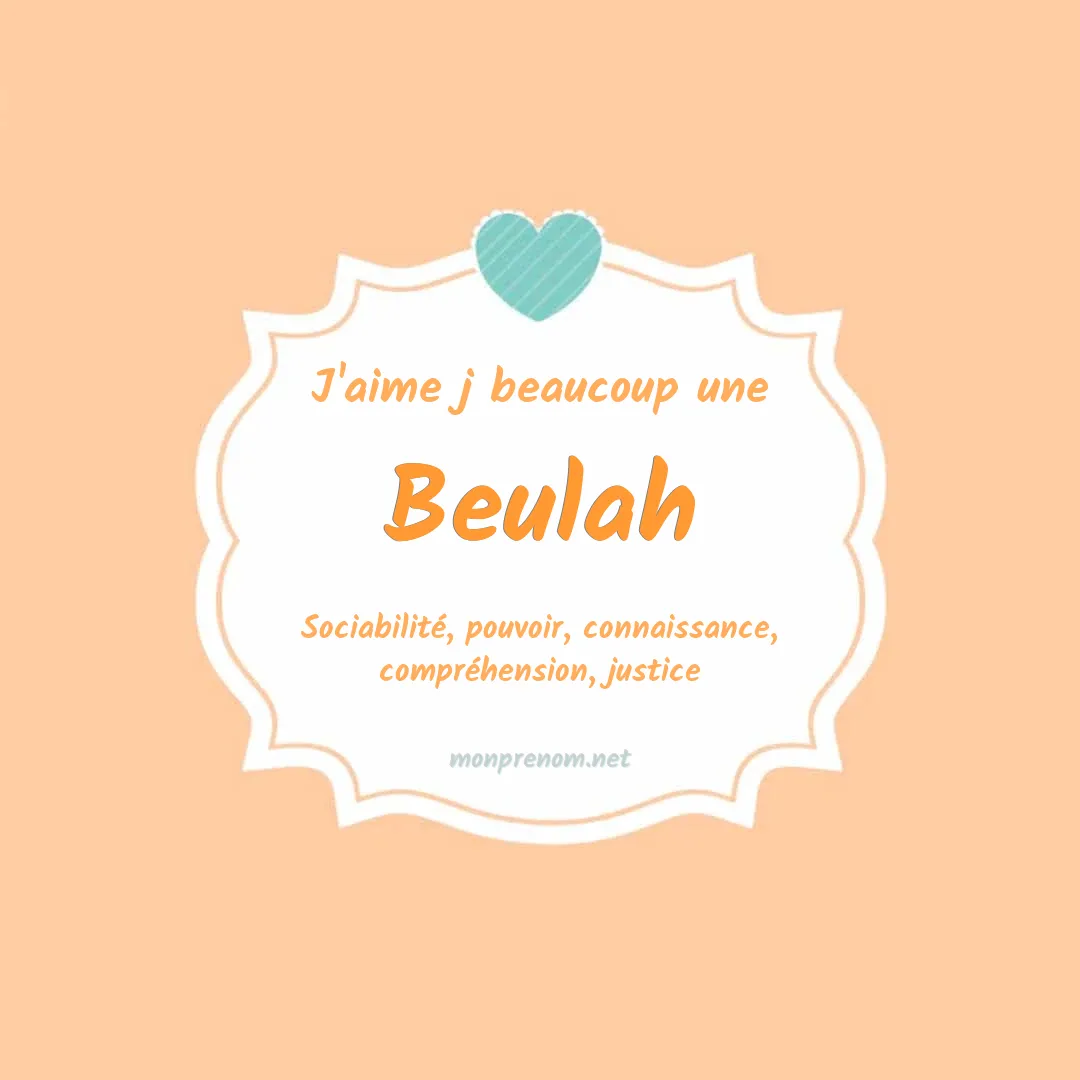 j'aime beaucoup Beulah