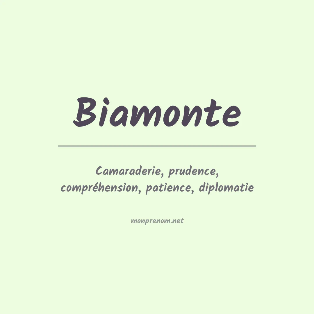 Signification du Prénom Biamonte Signification du Prénom Biamonte