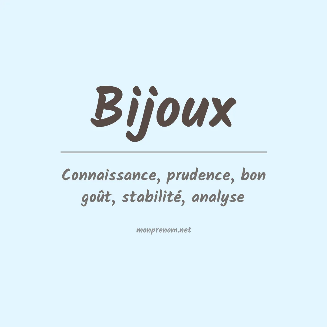 Signification du Prénom Bijoux Signification du Prénom Bijoux