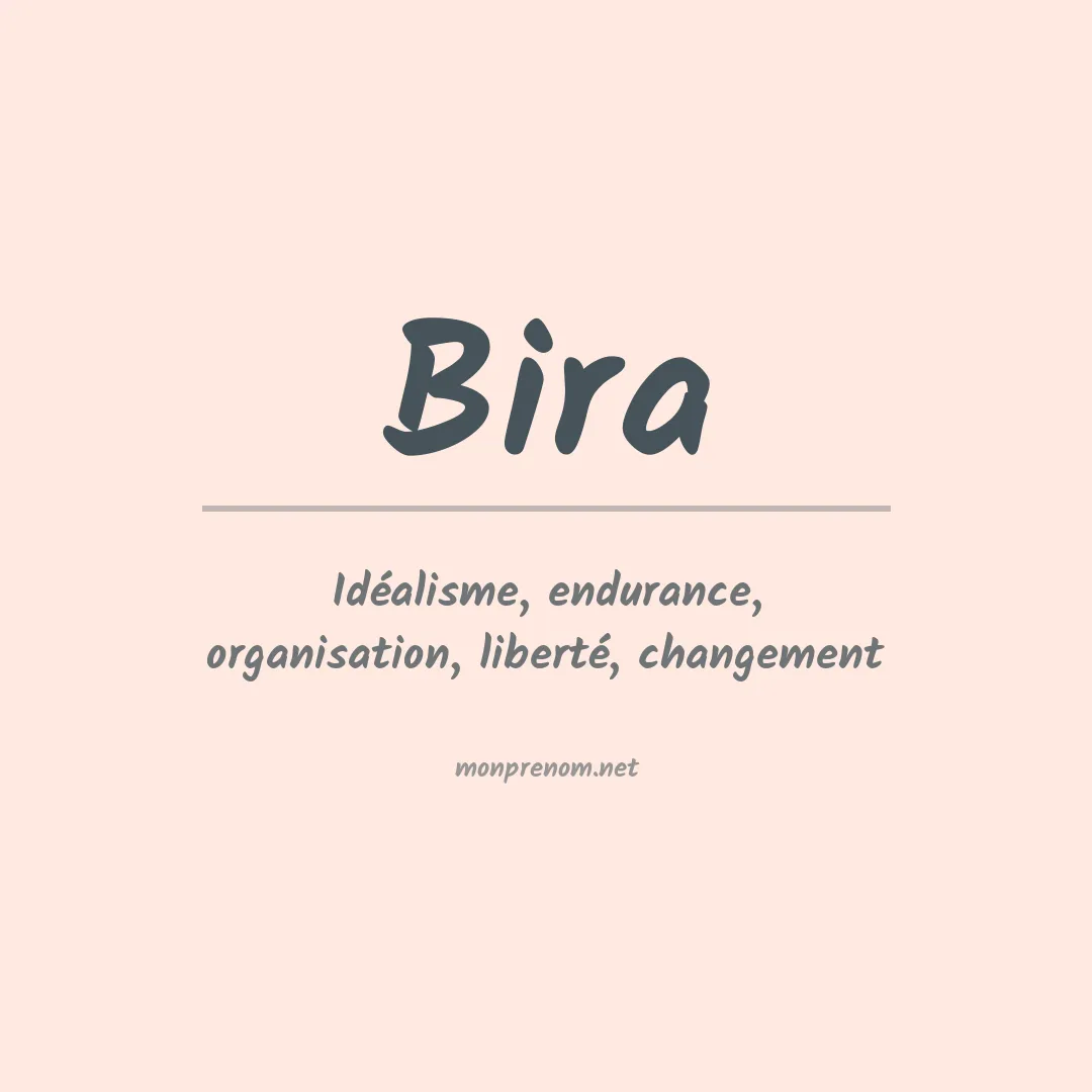 Signification du Prénom Bira