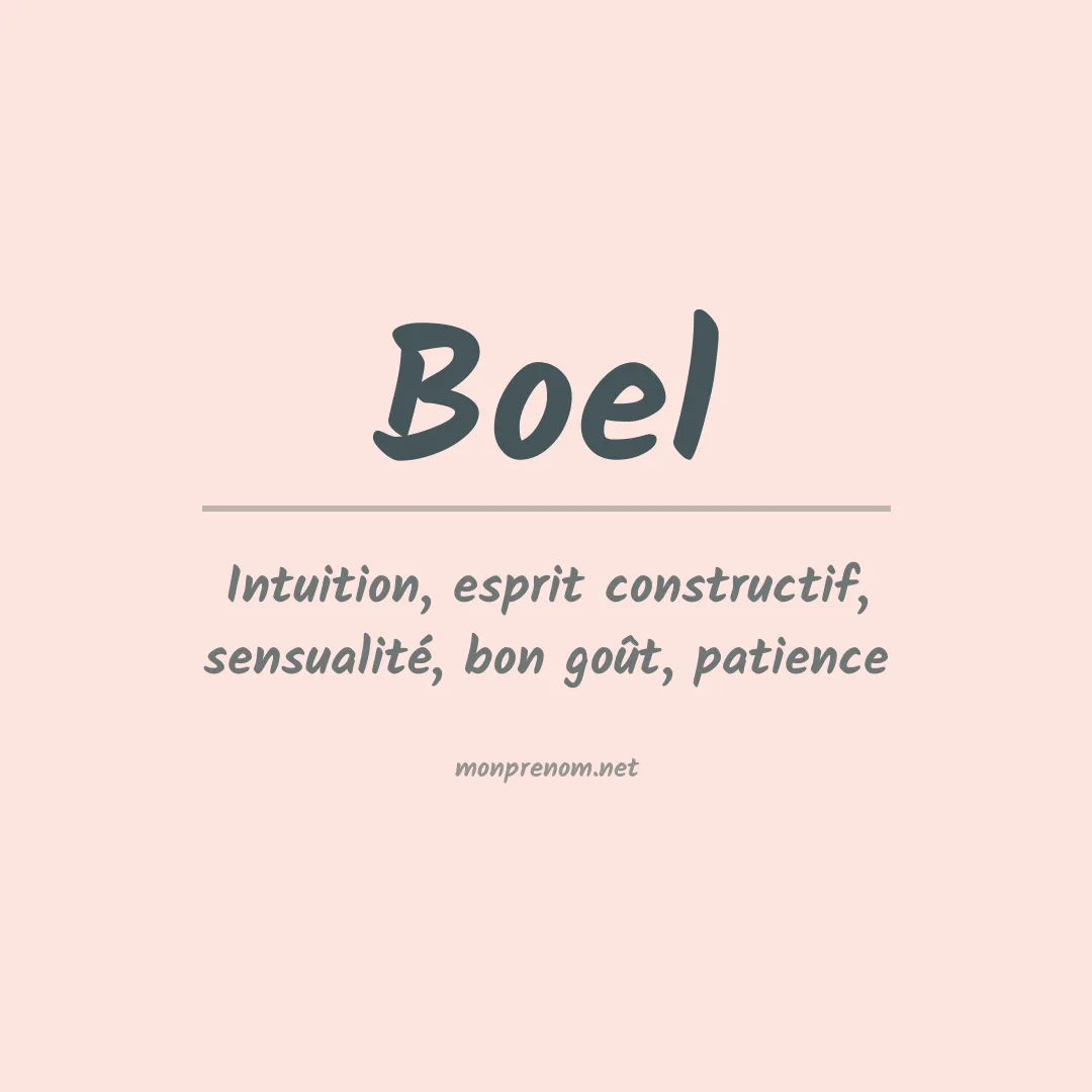 Signification du Prénom Boel Signification du Prénom Boel