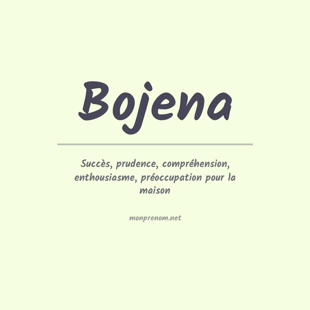 Signification du Prénom Bojena Signification du Prénom Bojena