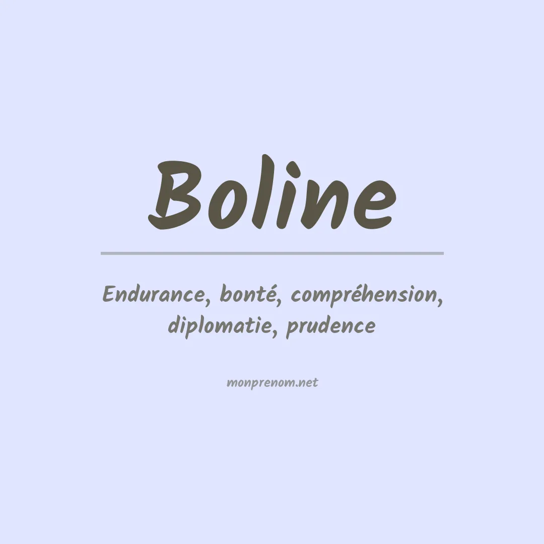 Signification du Prénom Boline