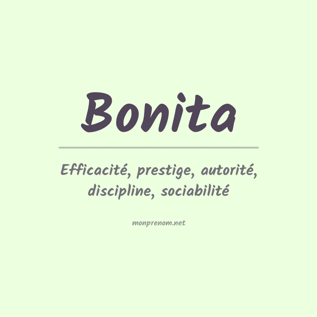 Signification du Prénom Bonita