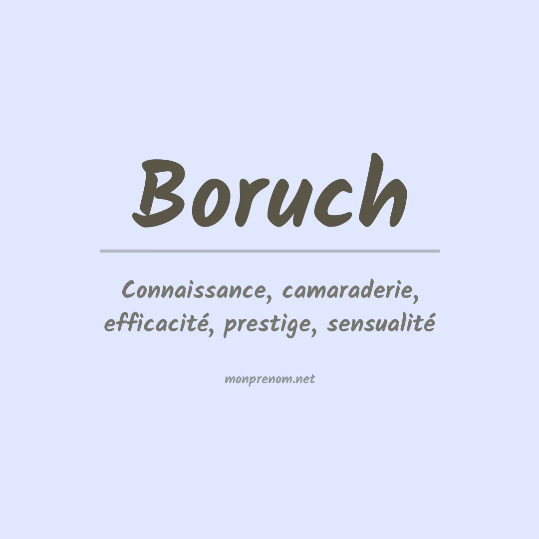 Signification du Prénom Boruch