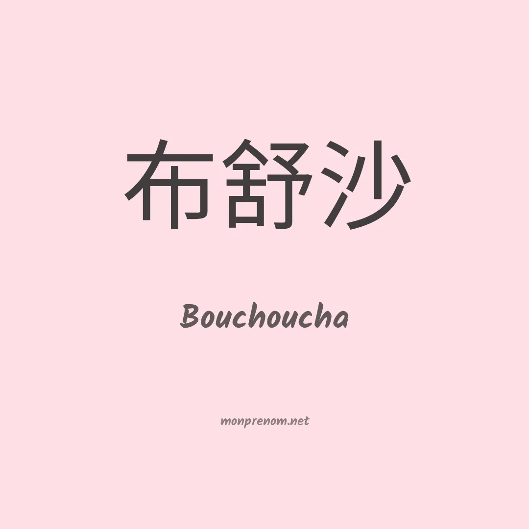 Bouchoucha en chino