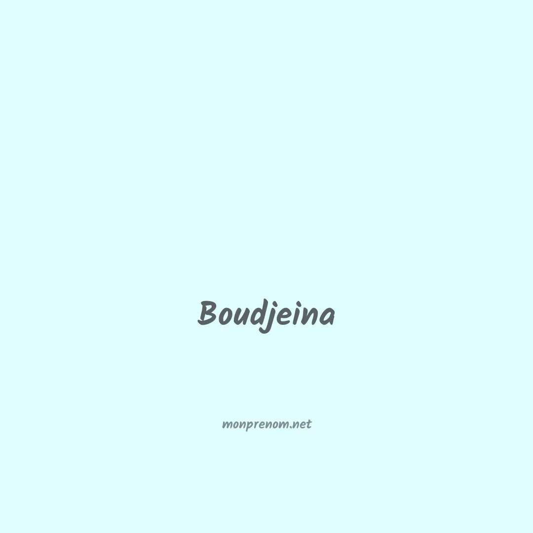 Boudjeina en chino