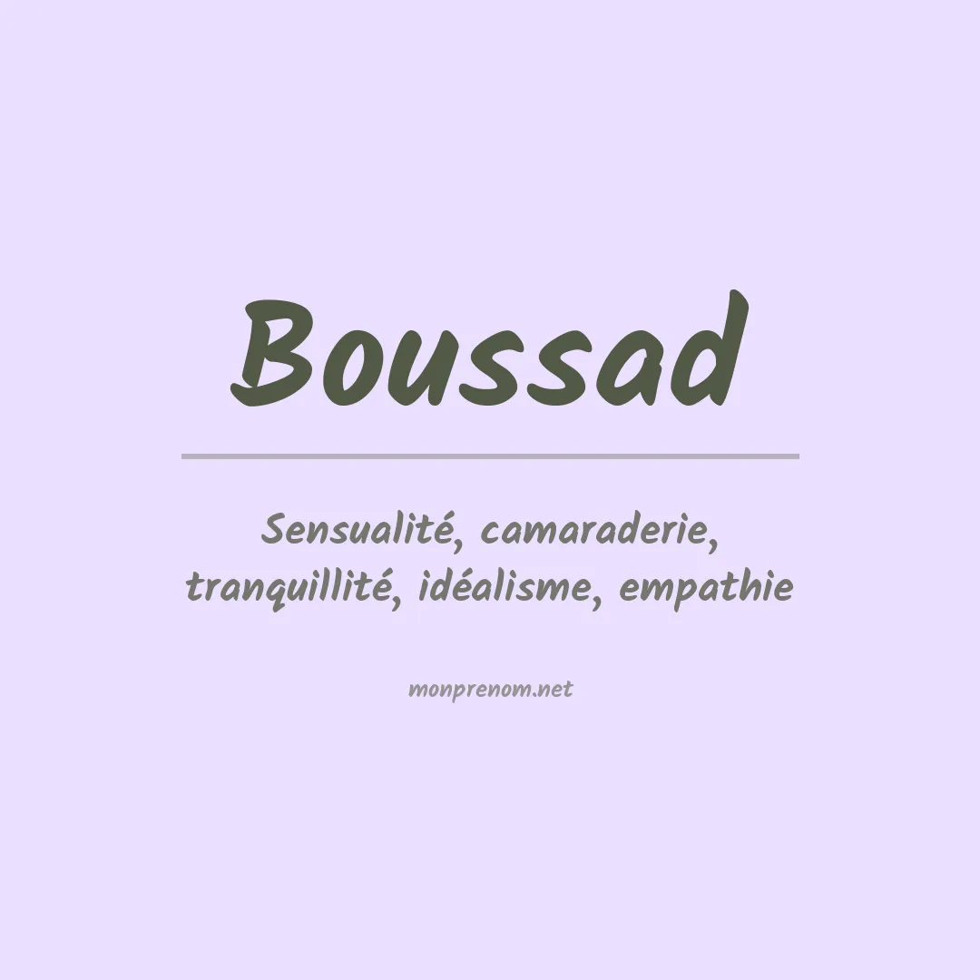 PrénomBoussad