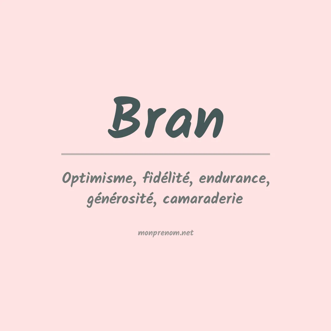 Signification du Prénom Bran