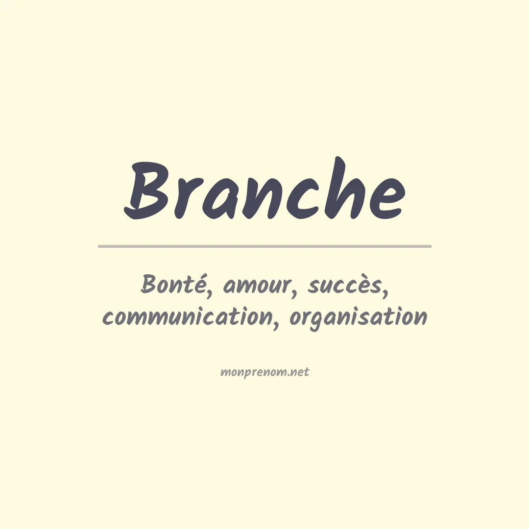 Signification du Prénom Branche