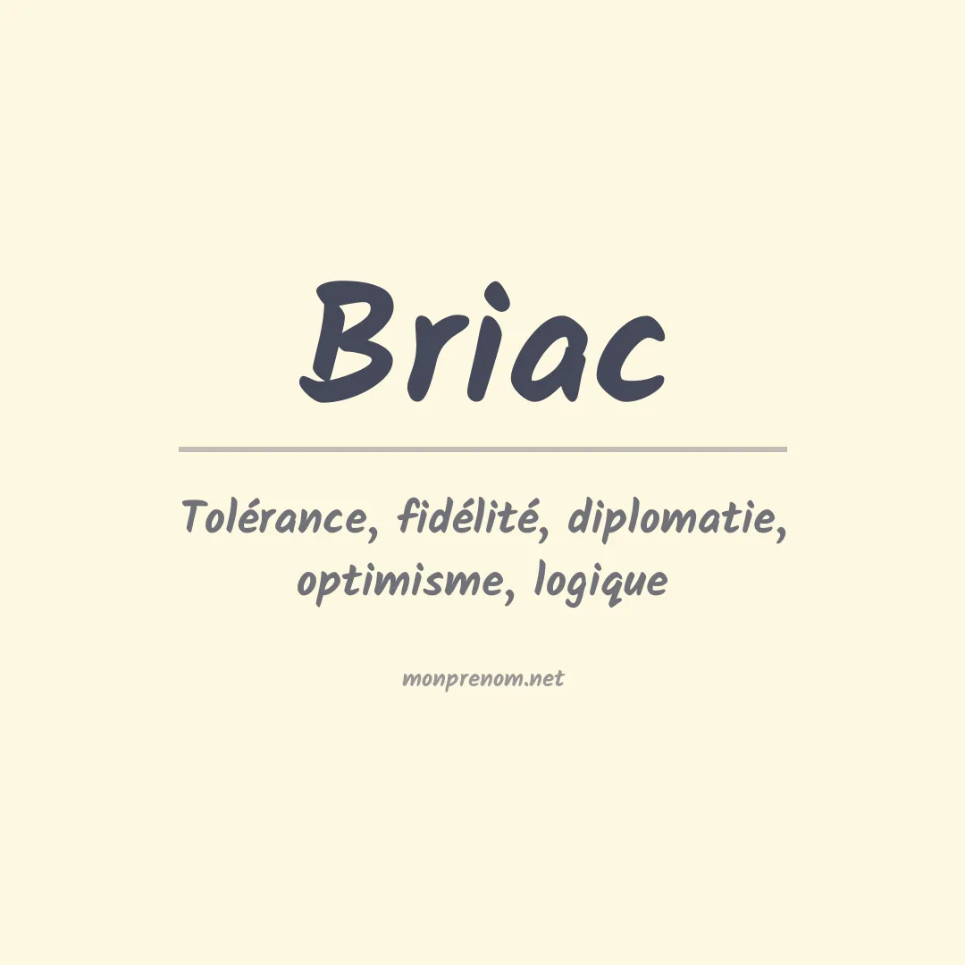 Signification du Prénom Briac Signification du Prénom Briac