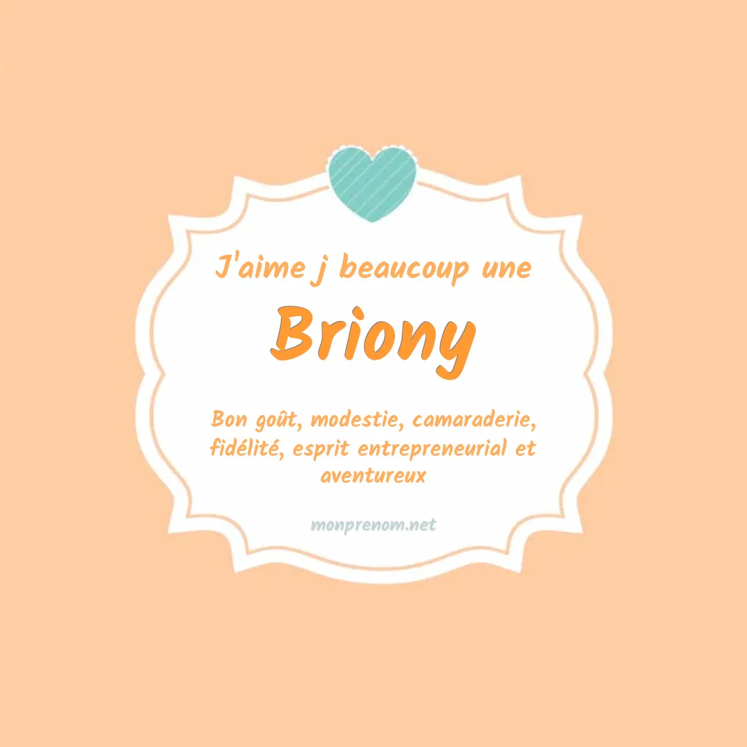 j'aime beaucoup Briony