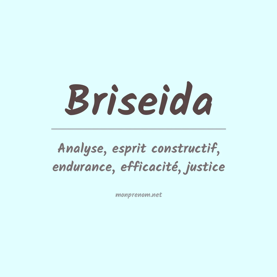 Signification du Prénom Briseida